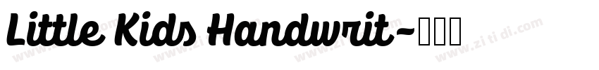 Little Kids Handwrit字体转换